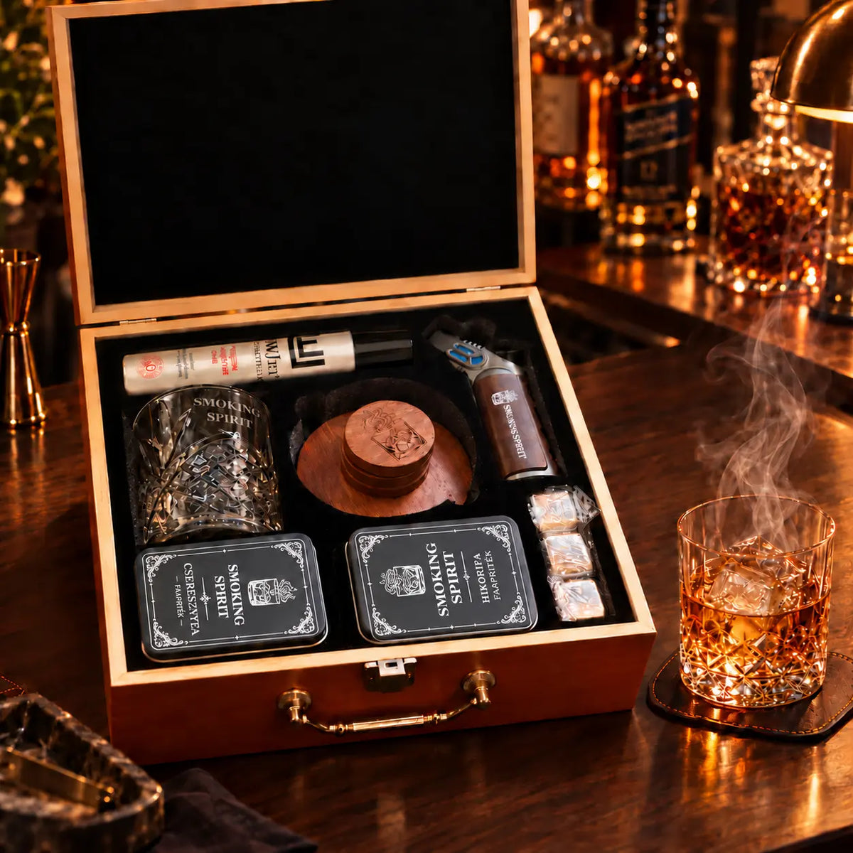 Whiskey Räucher-Set
