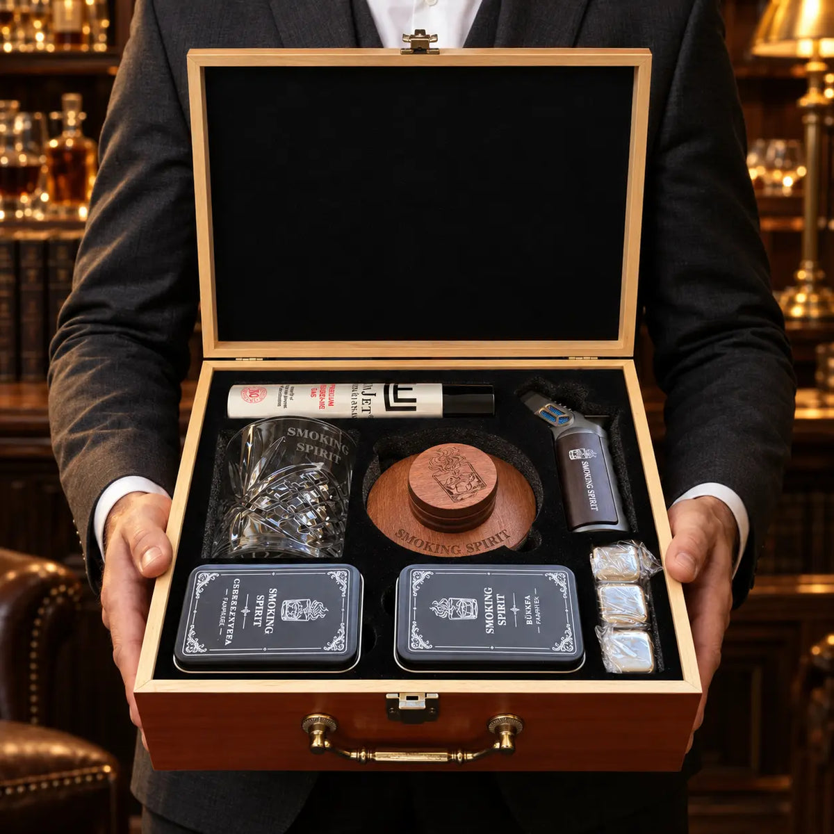 Whiskey Räucher-Set